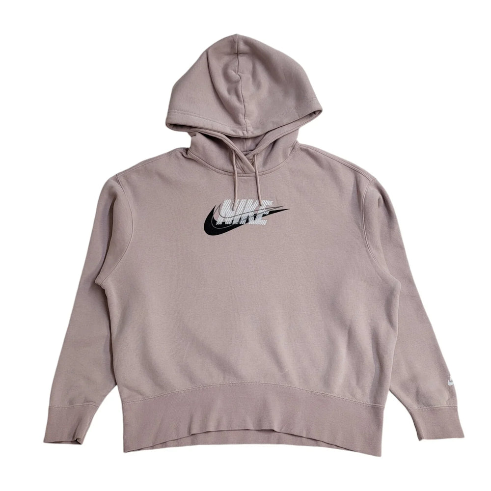 Nike Pink Pullover Drawstring Hoodie Womens UK Size S EE340