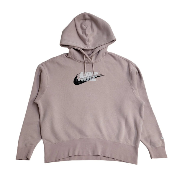 Nike Pink Pullover Drawstring Hoodie Womens UK Size S EE340