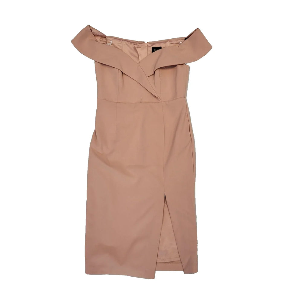 Bardot Peach Pink Pencil Evening Formal Dress Women's UK 10 BNWT H849