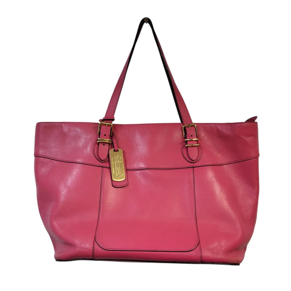 Ralph Lauren Handbag Pink Leather Uk Women's Size M AB743