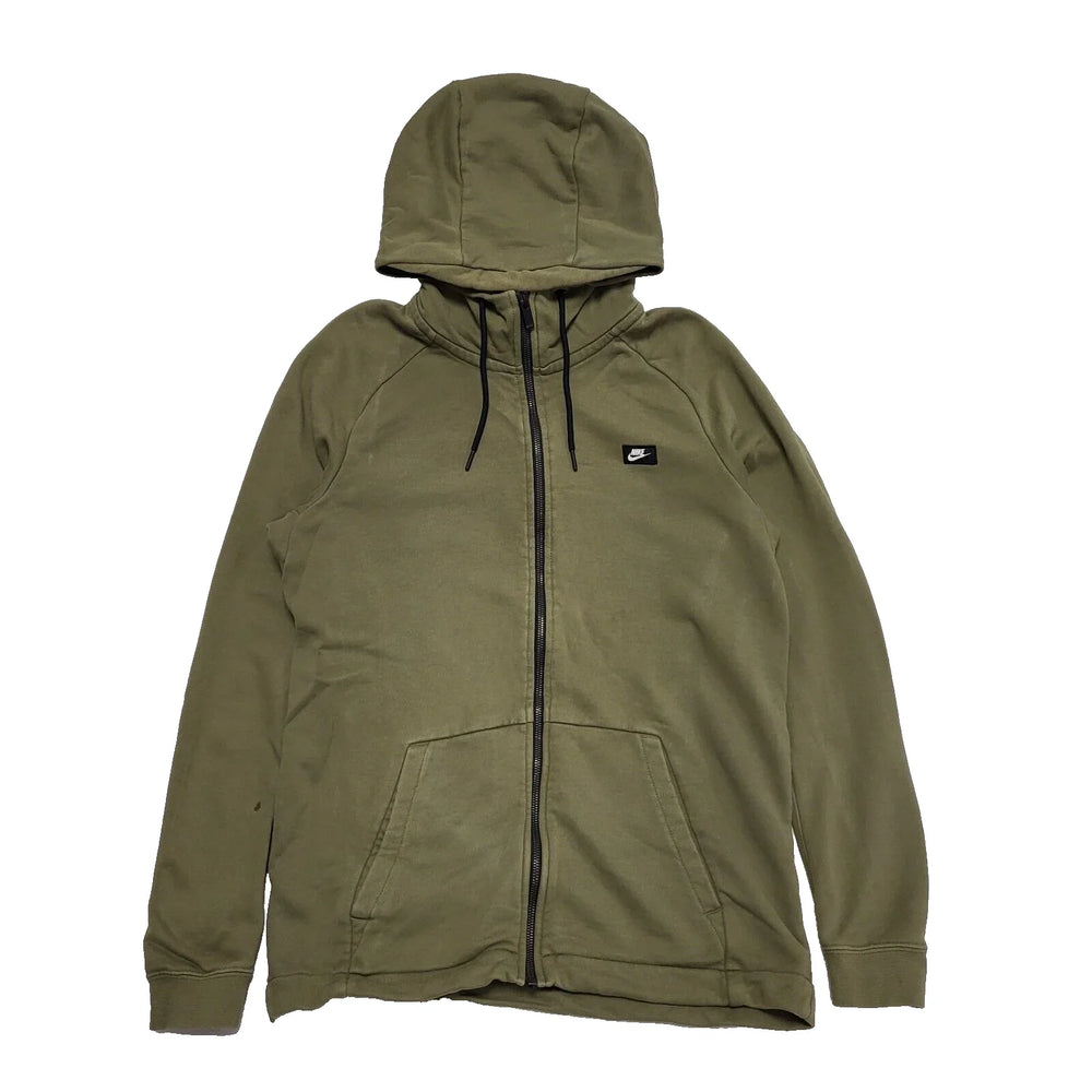 Nike Green Zipped Sweatshirt Hoodie uk Men's Size M K668