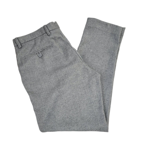 Feraud Grey Straight Zipper Fly Dress Trousers Uk Men's XL W36 L29 L713