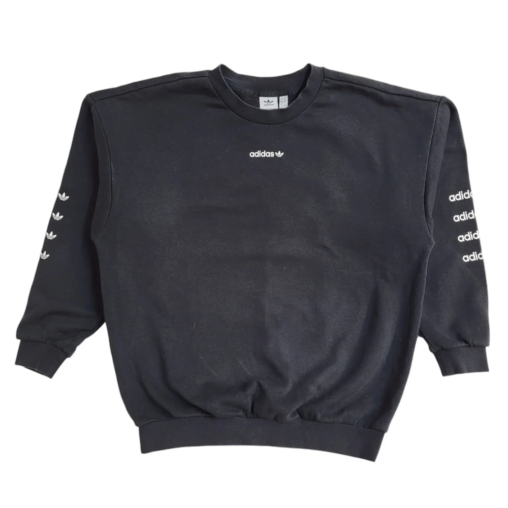 Adidas Black Long Sleeve Sports Sweatshirt Women's UK Size 14 EE616