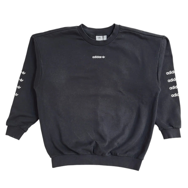 Adidas Black Long Sleeve Sports Sweatshirt Women's UK Size 14 EE616