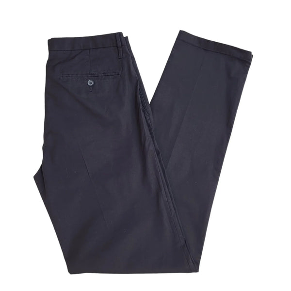 DKNY Navy Blue Straight Leg Dress Trousers Uk Men's Size M W32 L33 Bnwt EE277