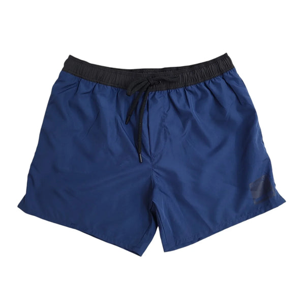 Replay Blue & Black Beachwear Drawstring Shorts BNWT Men's UK Size S W30