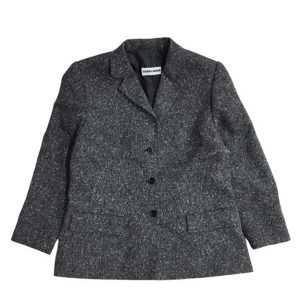 Gerry Weber Grey Button Sparkly Dress Jacket UK Women's Size 16 EE956