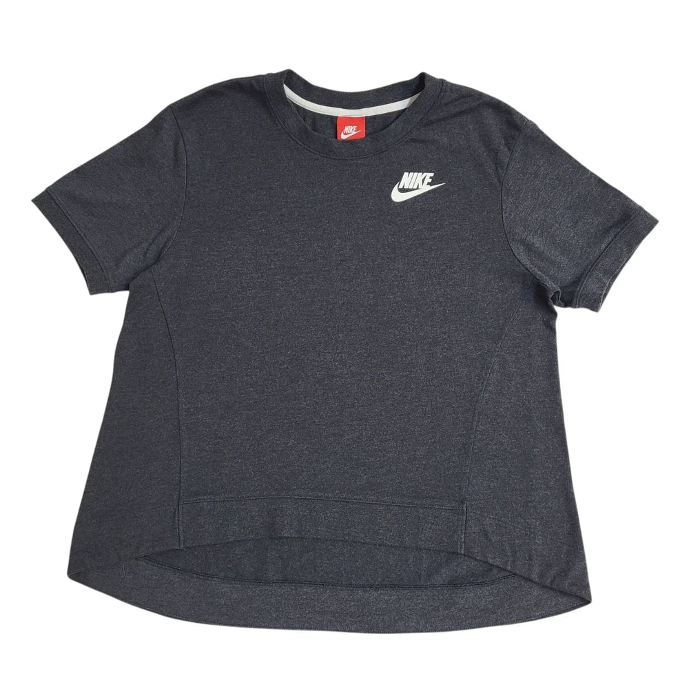 Nike T-Shirt 90s Vintage Grey Round Cropped Neck  Uk Women's Size XL
