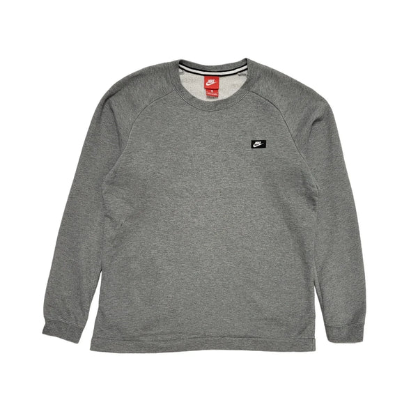 Nike Sports Grey Sweatshirt Crew Neck Mens UK M CC206