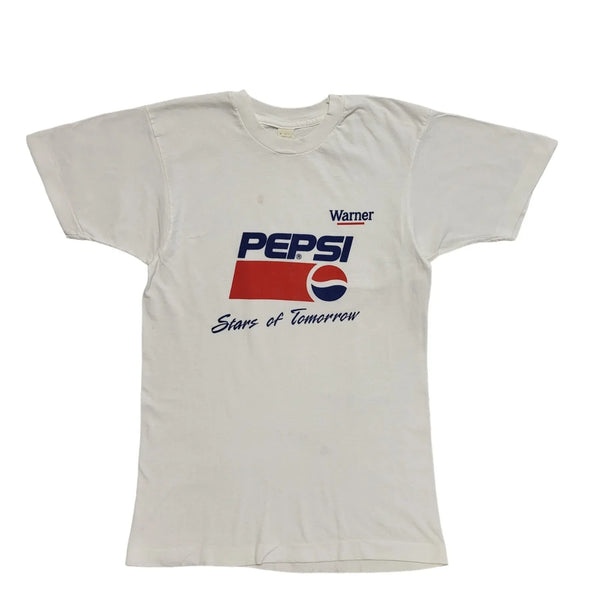 Pepsi Stars Of Tomorrow Vintage White Single Stitch T-Shirt Womens UK M