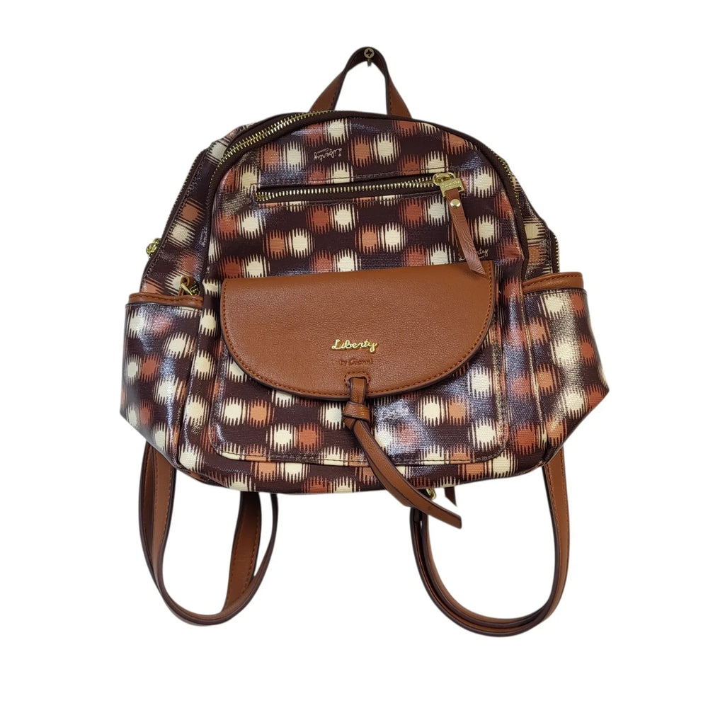 Liberty Backpack Bag Brown Leather Uk Women's Size S AB742