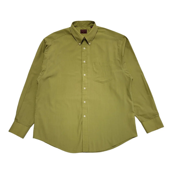 Burton 90's Vintage Green Long Sleeve Shirt Uk Men's Size Large