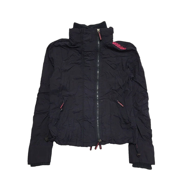 Superdry Wind Cheater Navy Blue Zipped Jacket UK Women's M 10 K204