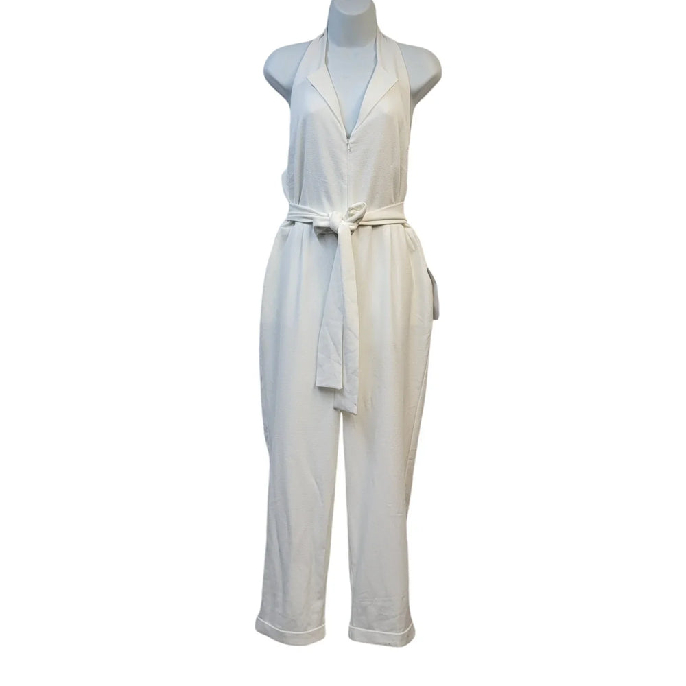 Never Fully Dressed White Sleeveless Jumpsuit UK Women's Size 12 Bnwt FF35