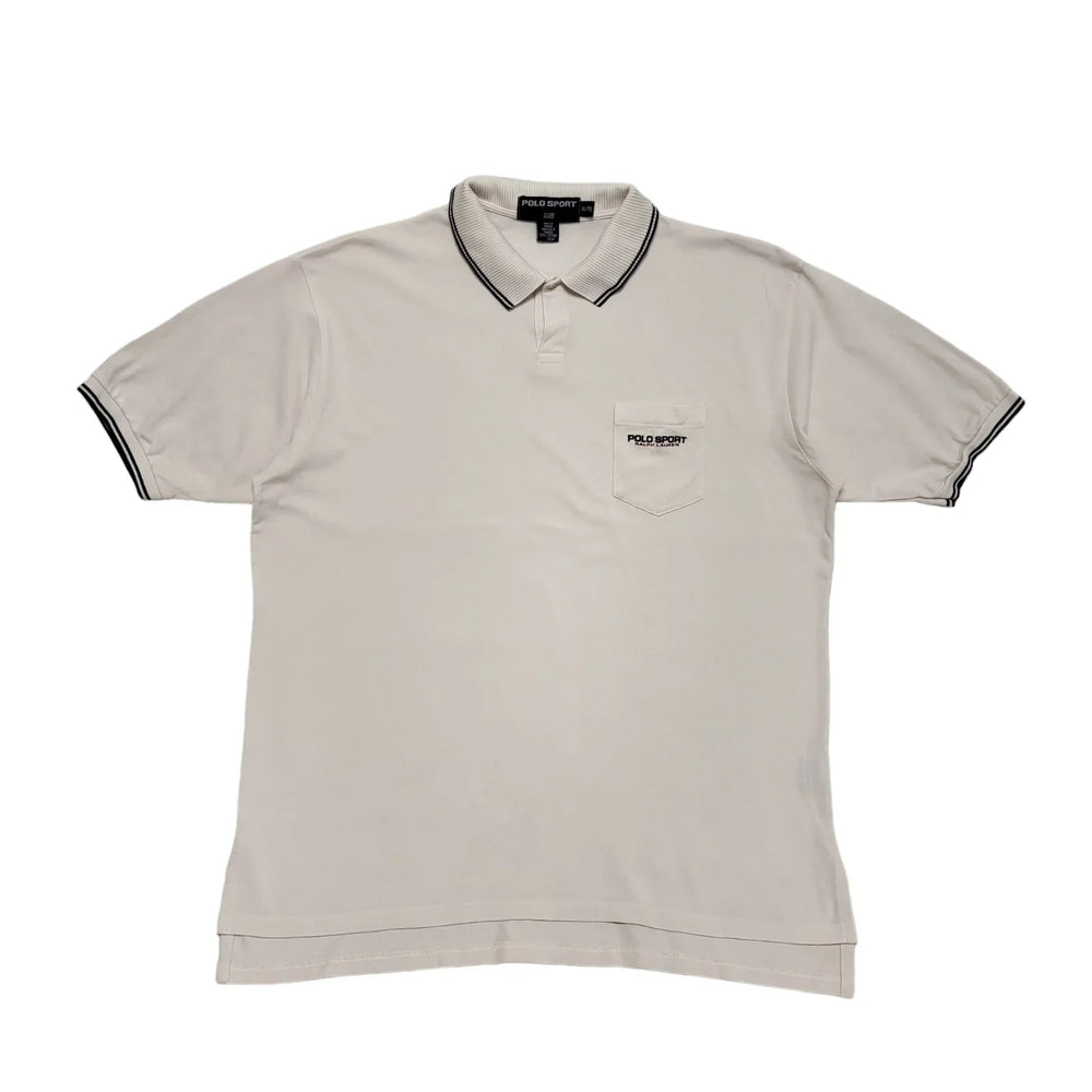 Polo Sport Ralph Lauren 90s Pink Short Sleeve Slim Fit Polo Shirt Men's Size XL