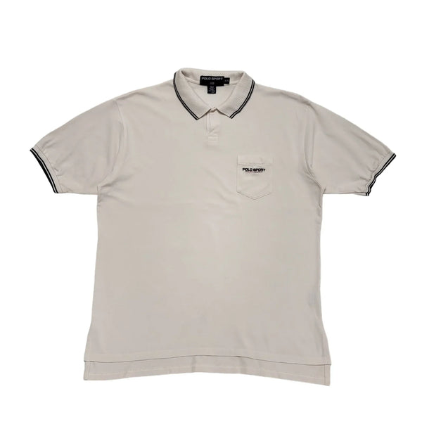 Polo Sport Ralph Lauren 90s Pink Short Sleeve Slim Fit Polo Shirt Men's Size XL