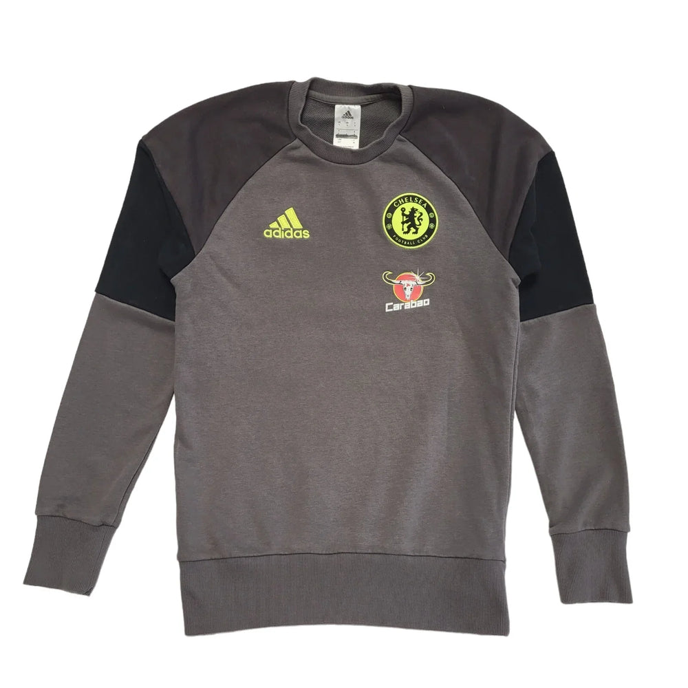 Adidas Sweatshirt Sports Grey Chelsea FC Long Sleeve Men's UK Size S DD629