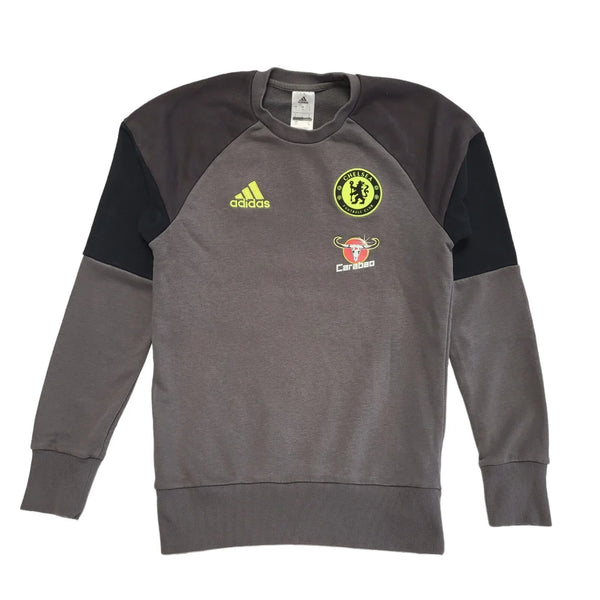 Adidas Sweatshirt Sports Grey Chelsea FC Long Sleeve Men's UK Size S DD629