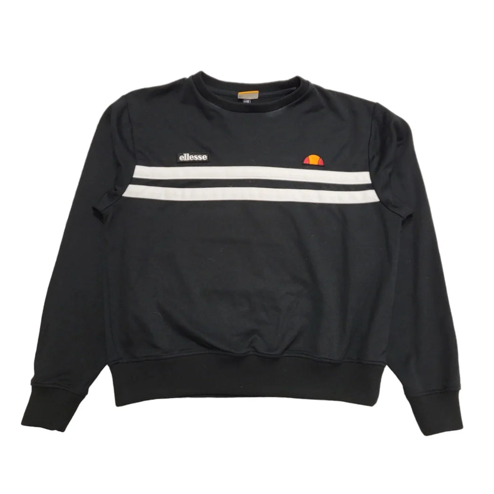 Ellesse Black Round Neck Sports Sweatshirt Uk Women's Size 16 BB833