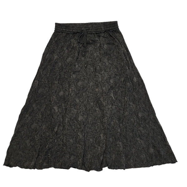 Zara Black Drawstring Maxi Skirt BNWT Womens UK Size XL W32 CC331
