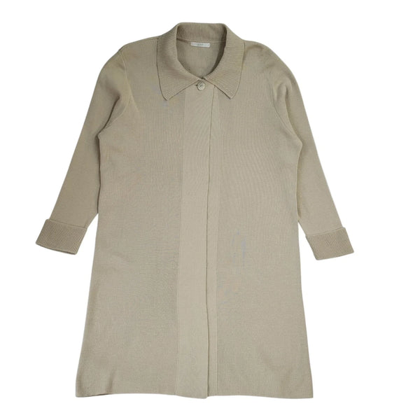 Marks & Spencer Beige Wool Blend One Button Cardigan Uk Women's 5XL L739