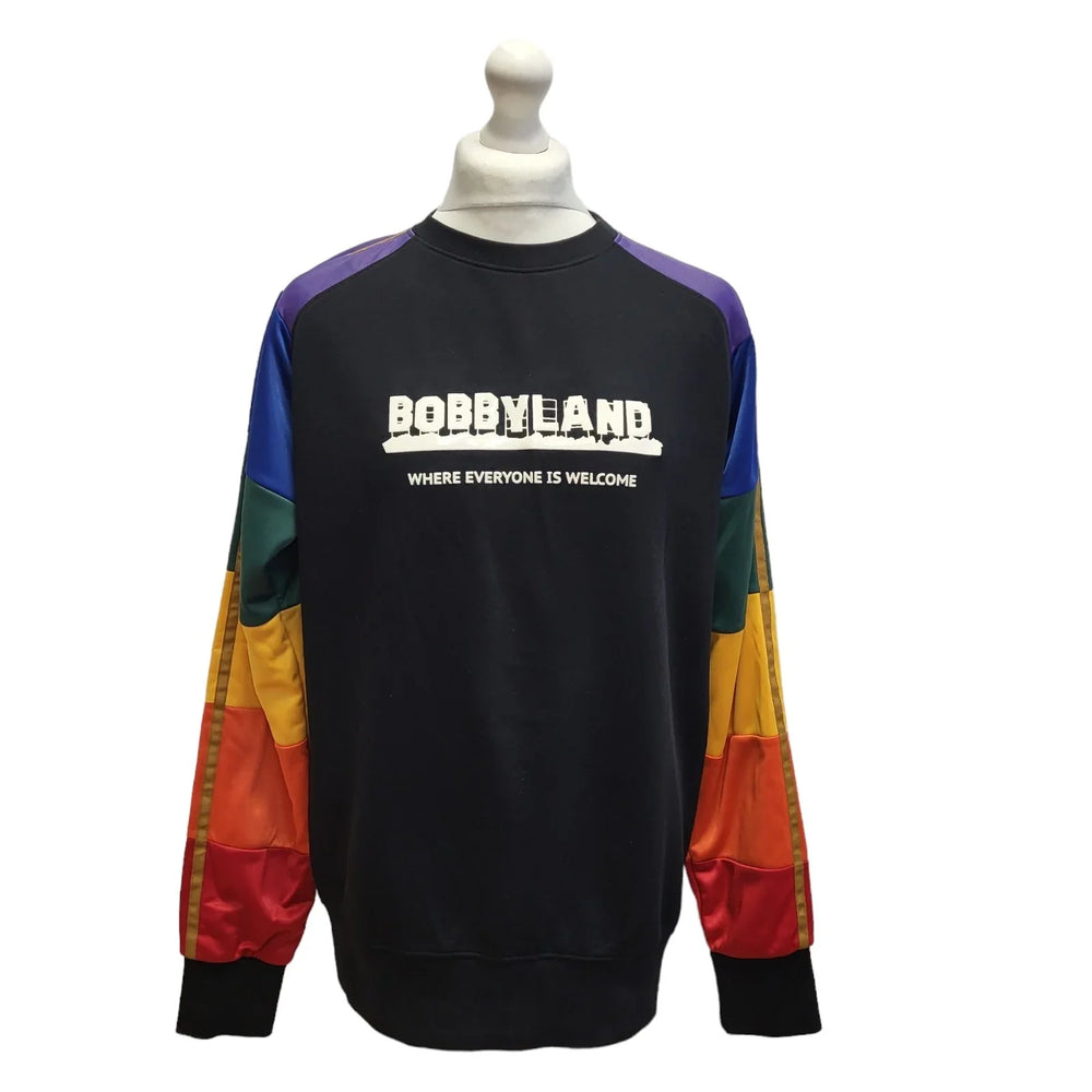 Bobby Abley Black Red Yellow Sweatshirt Uk Men's Size Large CC783