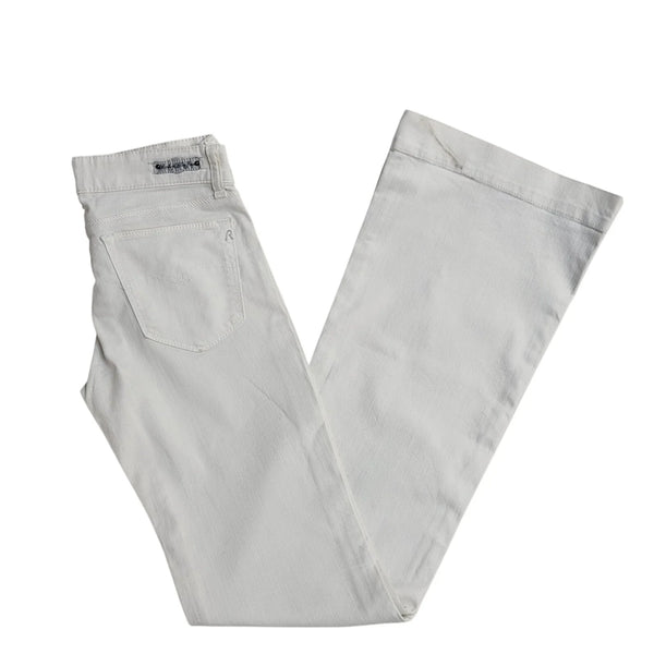 Replay Jeans Y2k White Bootcut Denim Uk Women's Size S W27 L34