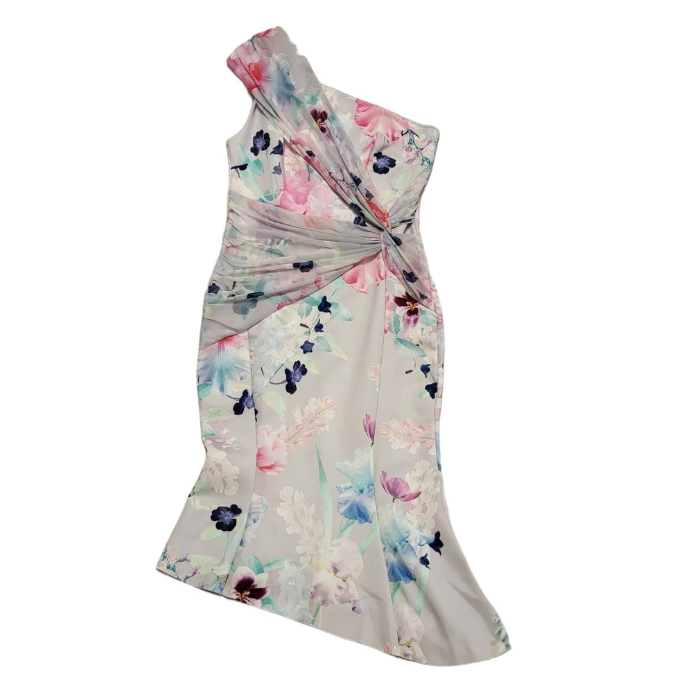 Lipsy Scarlett One Shoulder Wrap Summer Dress Women's  BNWT UK 14 K912