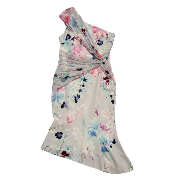Lipsy Scarlett One Shoulder Wrap Summer Dress Women's  BNWT UK 14 K912