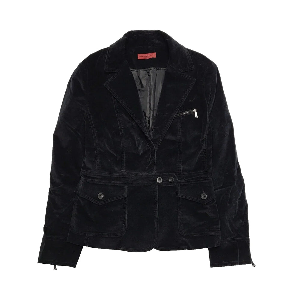 John Richmond Black Button Dress Jacket Uk Women's 12 Large K210