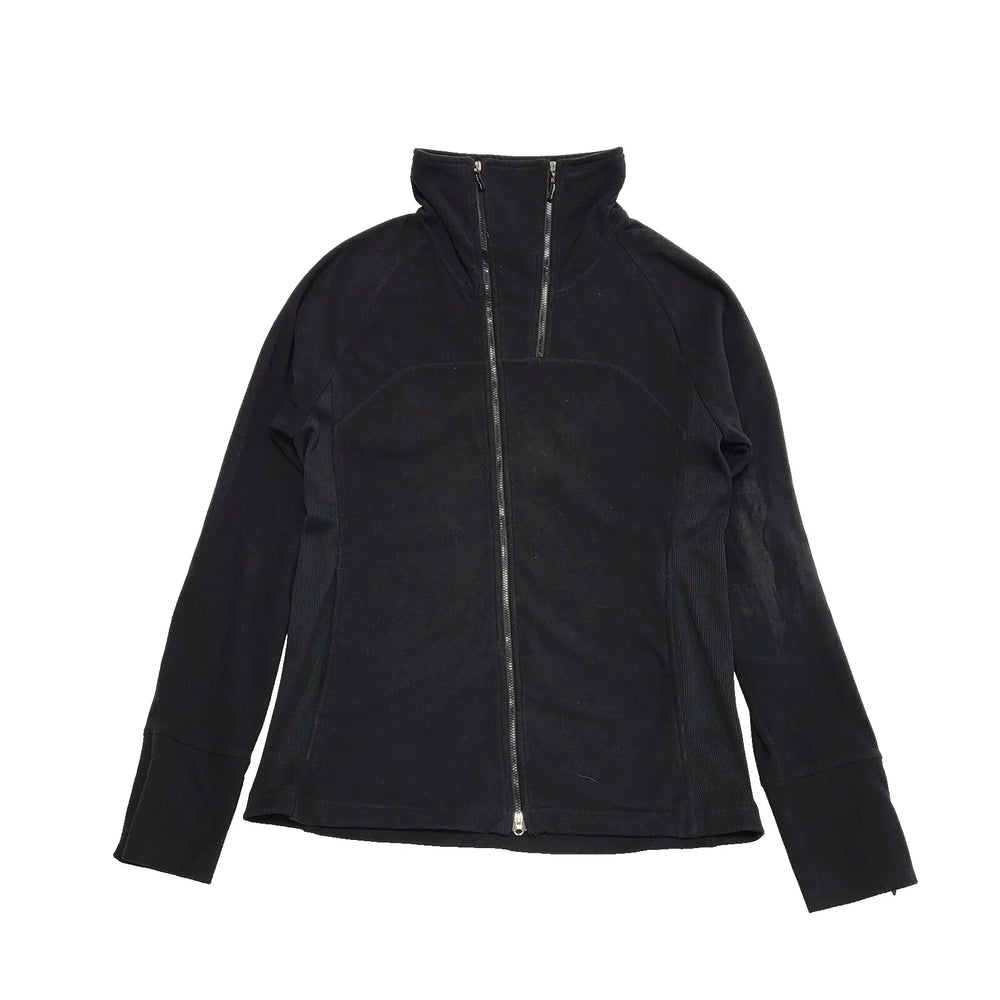 Tommy Hilfiger Black Zipped Fleece Jacket UK Women's XL 14 K270
