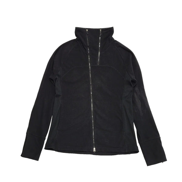 Tommy Hilfiger Black Zipped Fleece Jacket UK Women's XL 14 K270