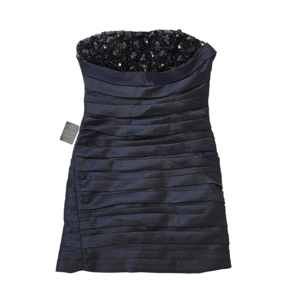 Alexon Black Bodycon Beaded Evening Dress Women's UK 10 EU 38 BNWT H401