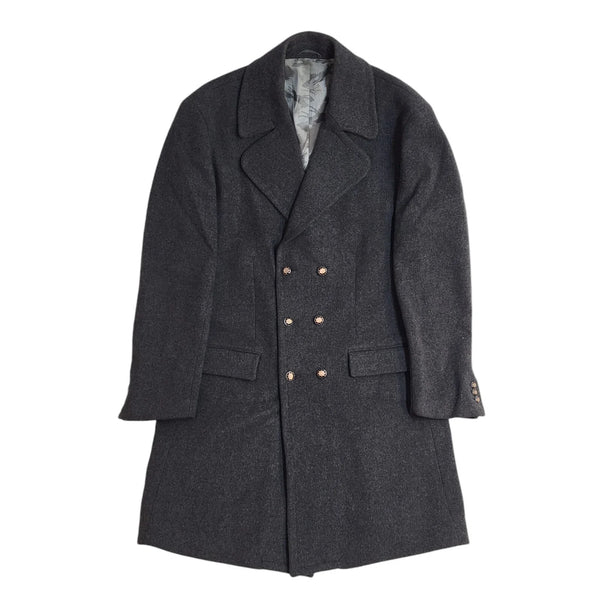 Paul Costelloe Vintage Y2k Grey Button Overcoat Uk Men's Size Large
