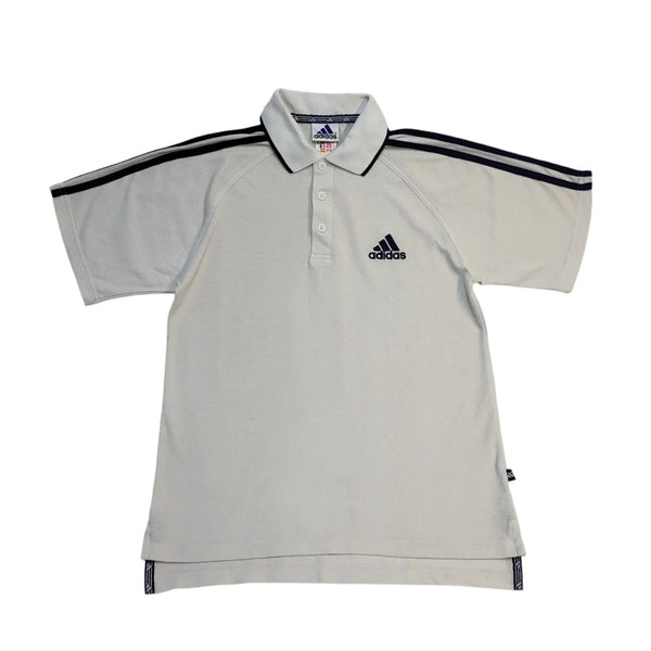 Adidas 90s Vintage White Sports Short Sleeve Polo Shirt Men's M