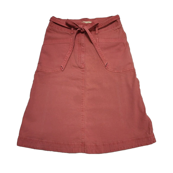 White Stuff Pink Front Zip & Belted Skirt Uk Women's Size 10 BB951