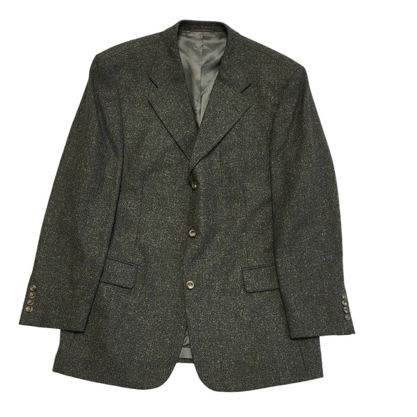 Roy Robson Green Wool Suit Blazer Jacket Men's XL 44" CC629