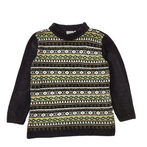 Canda 90s Vintage Acrylic Round Neck Jumper Women's Size L