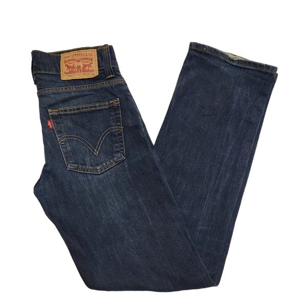Levi's 506 Faded Blue Straight Leg Stretch Denim Jeans Men's UK XS W28 L32 H560