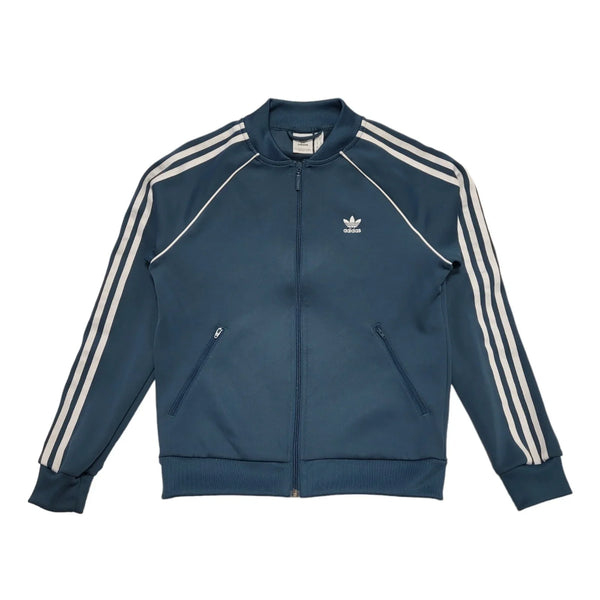 Adidas Blue & White Tracksuit Top/Jacket Uk Women's Size 10 CC228