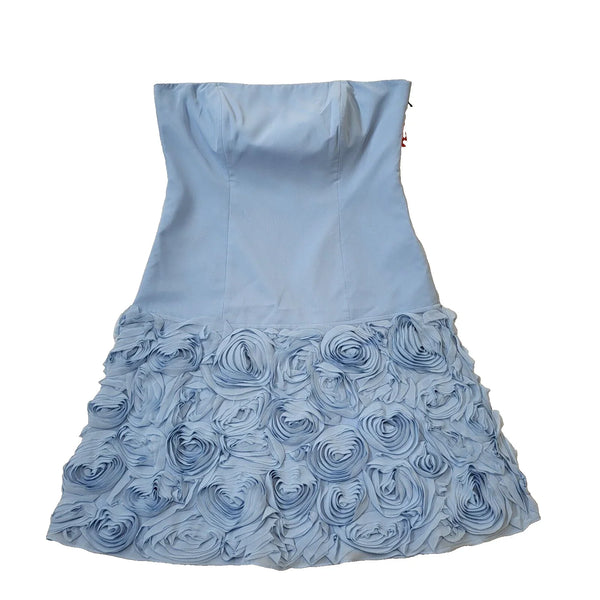 Nicholas Millington Blue Ruffle Evening Formal Dress Women's UK 14 BNWT H811
