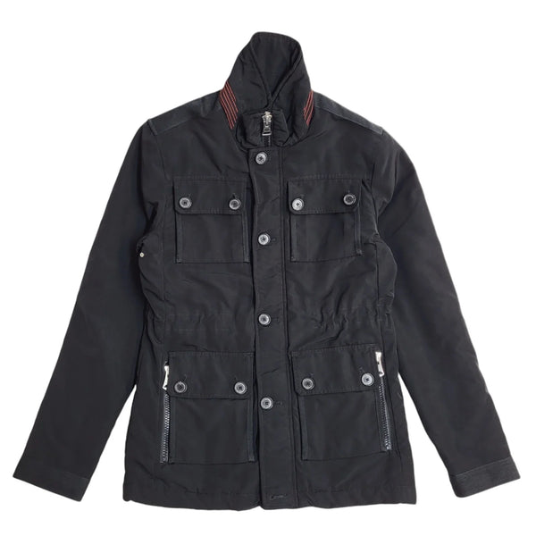 J Lindeberg Black Zip & Button Jacket UK Men's Size Small EE941