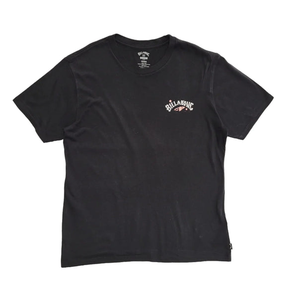 Billabong Vintage Y2K Black Crew Neck Short Sleeve T-Shirt Mens UK Size L
