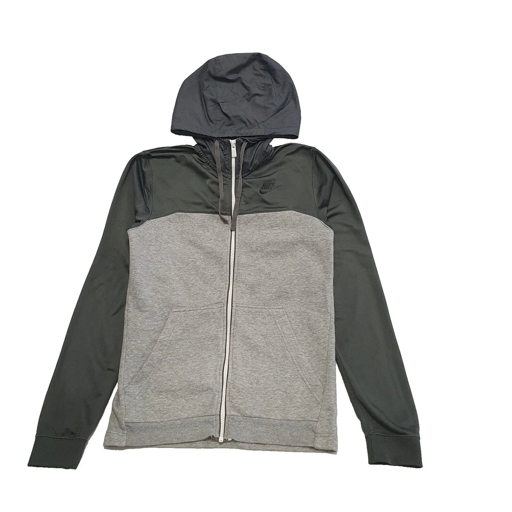 Nike Grey Zipped Sweatshirt Hoodie Uk Men's XS K836