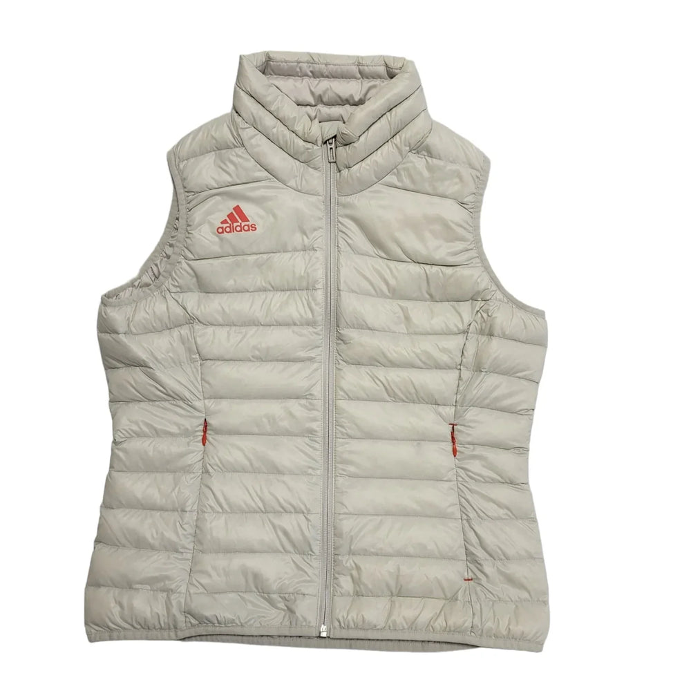Adidas White Zipped Sports Gilet Uk Women's 14 BB202