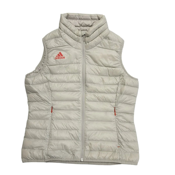 Adidas White Zipped Sports Gilet Uk Women's 14 BB202