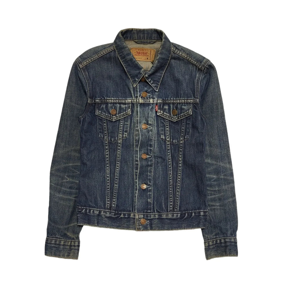 Levi's Faded Blue Button Petite Denim Jacket UK Girl's S K551