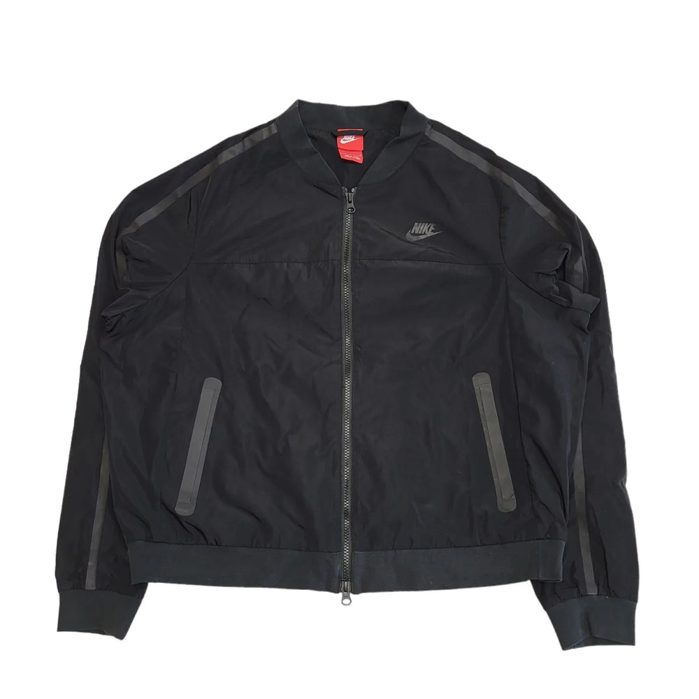 Nike Black Full zip Lightweight Bomber Jacket Women's UK L eu 40 H233