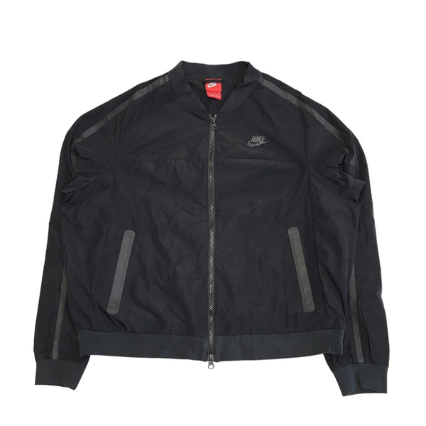 Nike Black Full zip Lightweight Bomber Jacket Women's UK L eu 40 H233