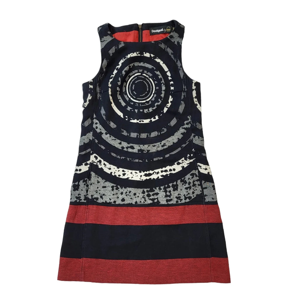 Desigual Y2K Graphic Print Dress Womens UK 12